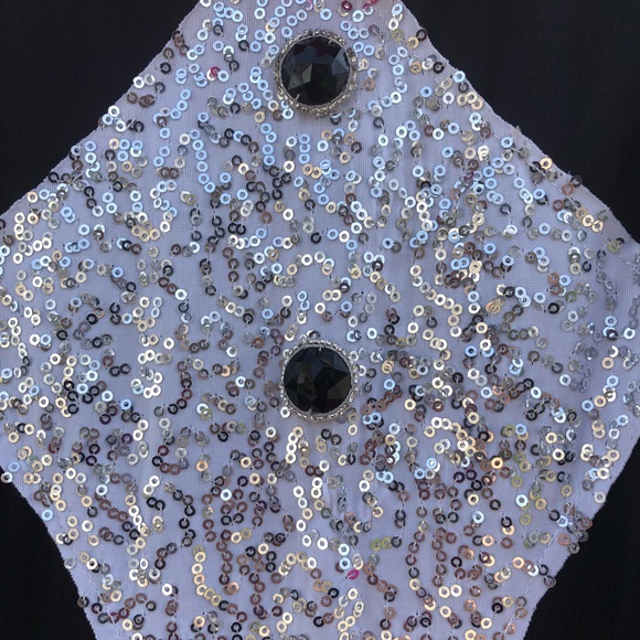 Black White Hot Pick Curtain Call Dance Costume - Picture 4 of 8